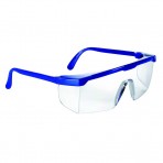 Okulary Univet 511, niebieskie, soczewki przeźroczyste odporne na zarysowania
